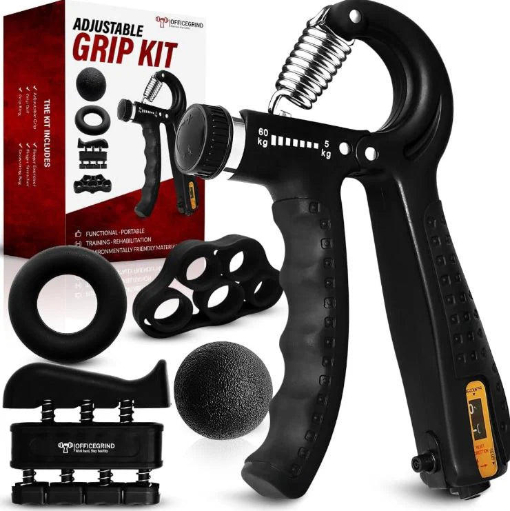 Grip MasterPro° Kit Desbloquea máxima fuerza en manos y antebrazos