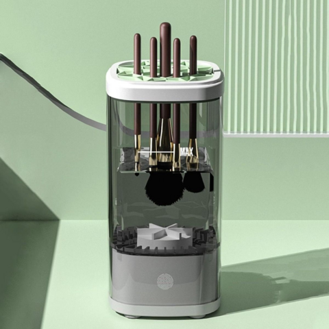 LIMPIADOR DE BROCHAS MAQUILLAJES AUTOMATICO Y RECARGABLE