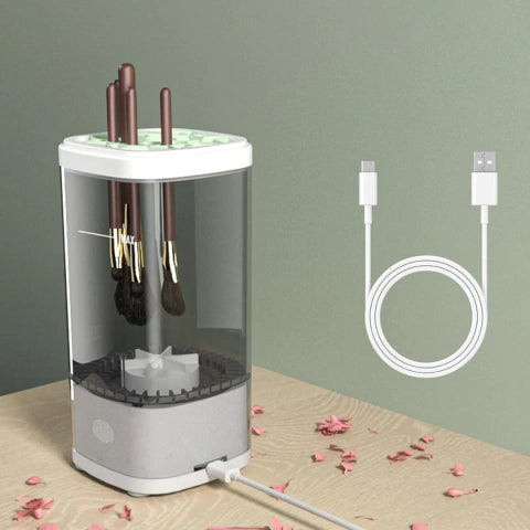 LIMPIADOR DE BROCHAS MAQUILLAJES AUTOMATICO Y RECARGABLE