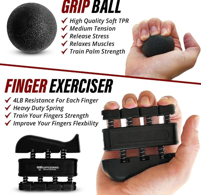 Grip MasterPro° Kit Desbloquea máxima fuerza en manos y antebrazos
