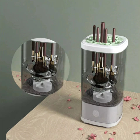LIMPIADOR DE BROCHAS MAQUILLAJES AUTOMATICO Y RECARGABLE