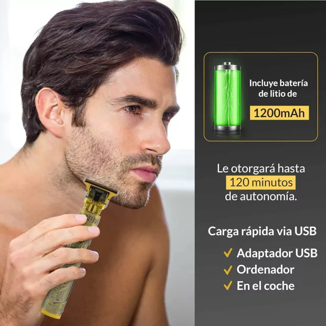 Máquina De Afeitar USB Barba/Cabello Portátil
