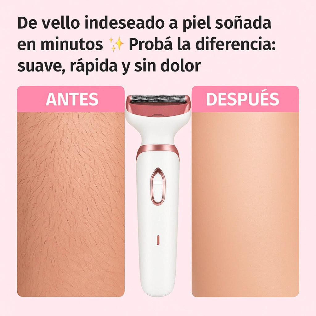 Depilux 4 en 1 - Depilación completa, suavidad absoluta