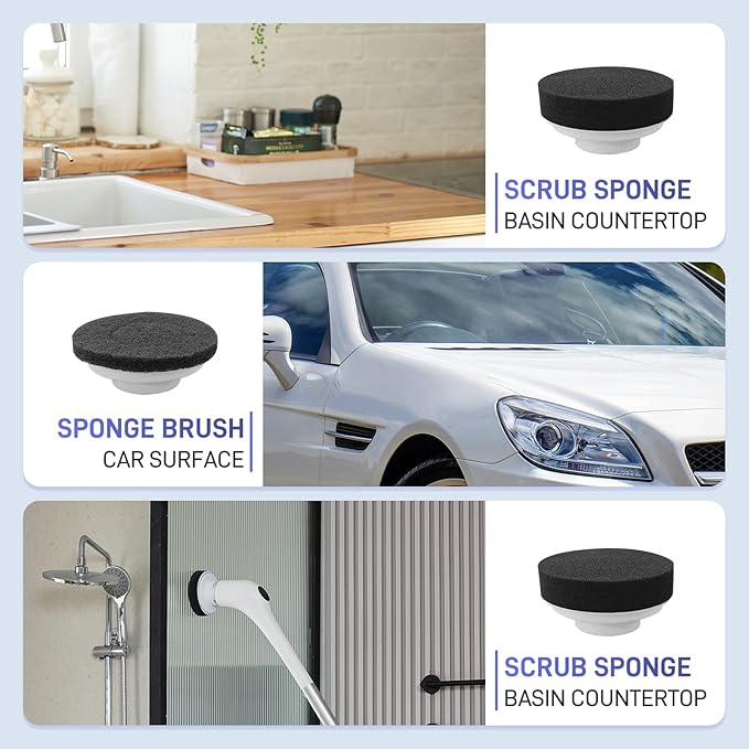 CEPILLO ª Clean Master ª ELECTRICO RECARGABLE con MANGO EXTENSOR