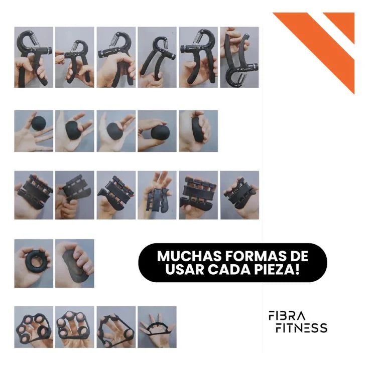 Grip MasterPro° Kit Desbloquea máxima fuerza en manos y antebrazos