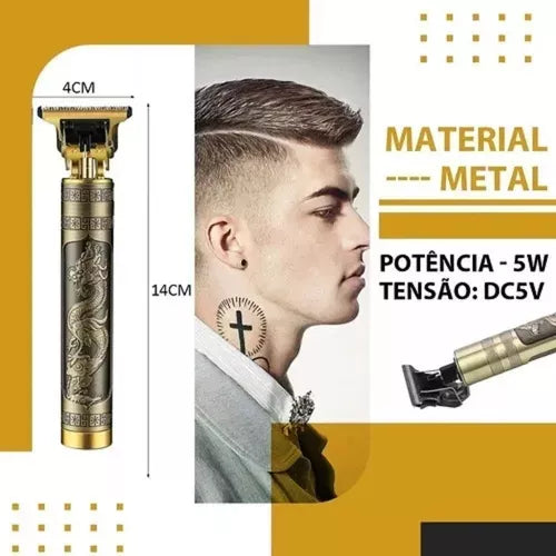 Máquina De Afeitar USB Barba/Cabello Portátil