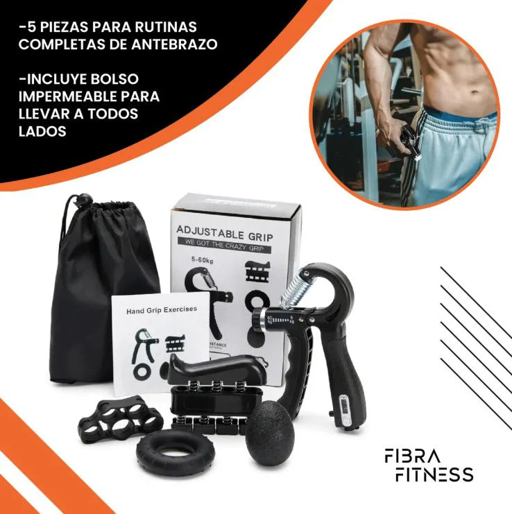 Grip MasterPro° Kit Desbloquea máxima fuerza en manos y antebrazos
