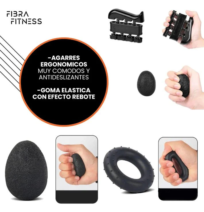 Grip MasterPro° Kit Desbloquea máxima fuerza en manos y antebrazos