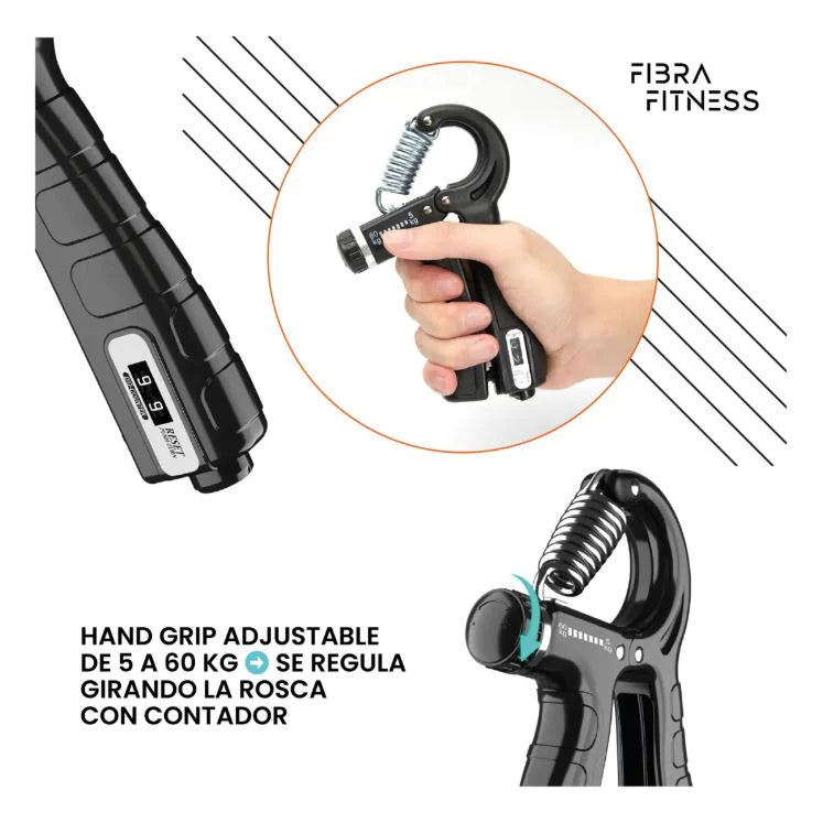 Grip MasterPro° Kit Desbloquea máxima fuerza en manos y antebrazos