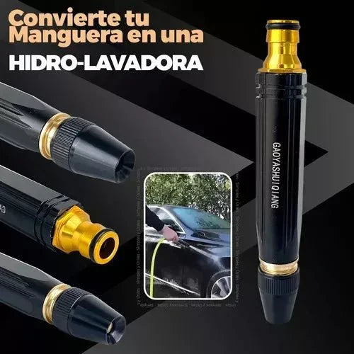 Boquilla de alta presión™: convierte cualquier manguera en una hidrolavadora al instante