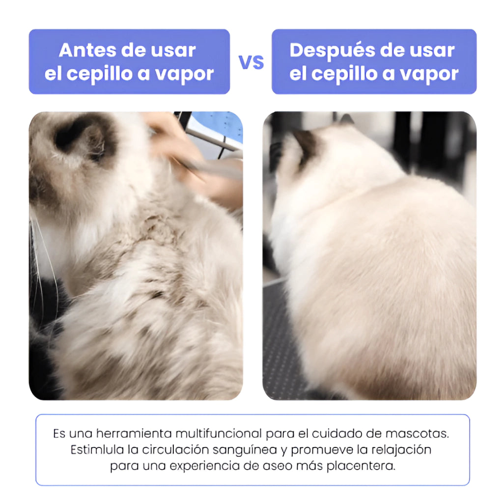 CEPILLO QUITAPELOS A VAPOR" MASCOTAS LIMPIAS"