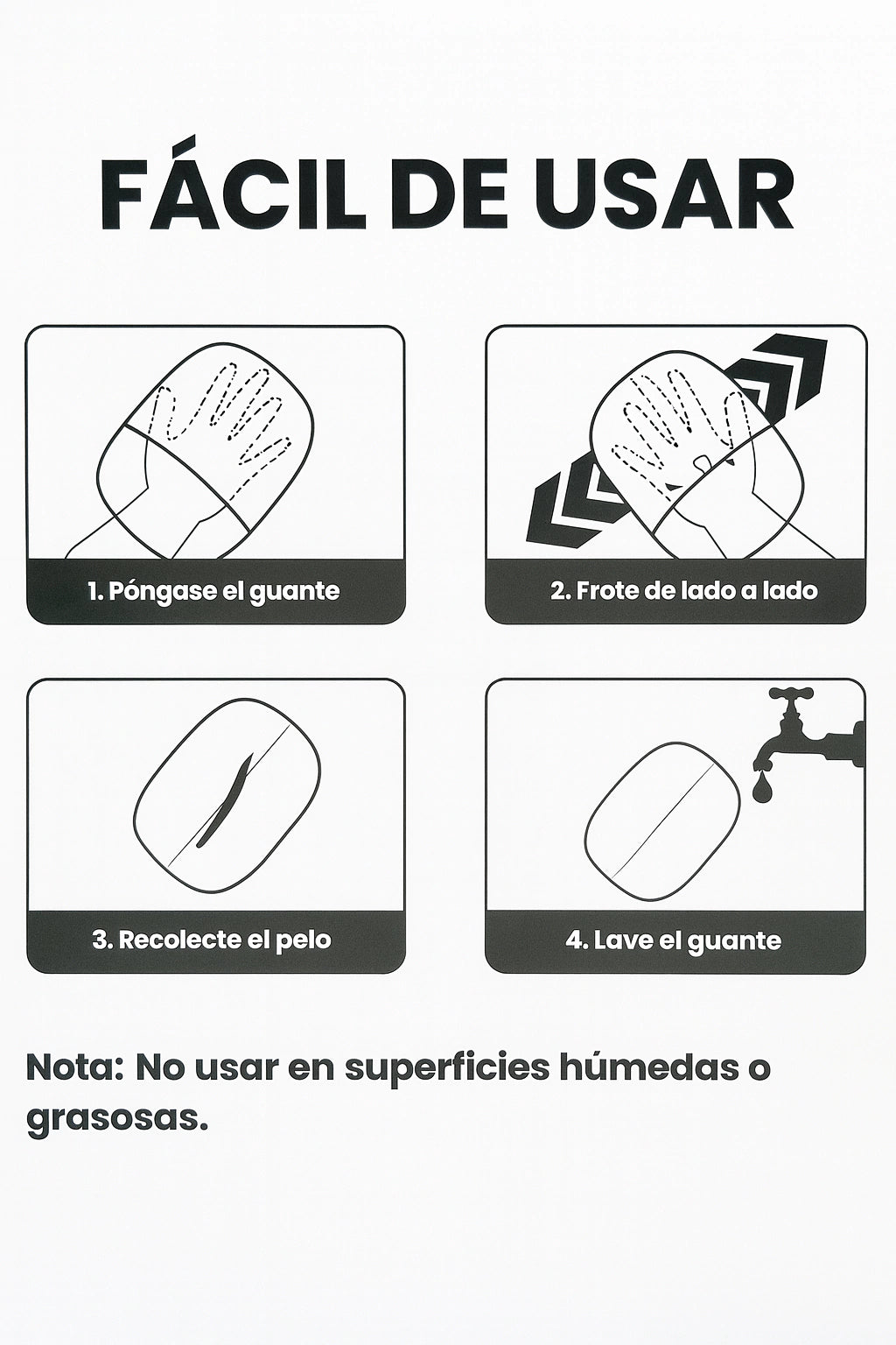 Guante Removedor De Pelo Para Mascotas