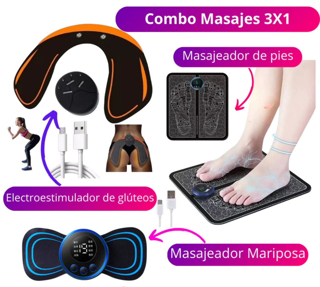 Combo Masajeador® 3X1