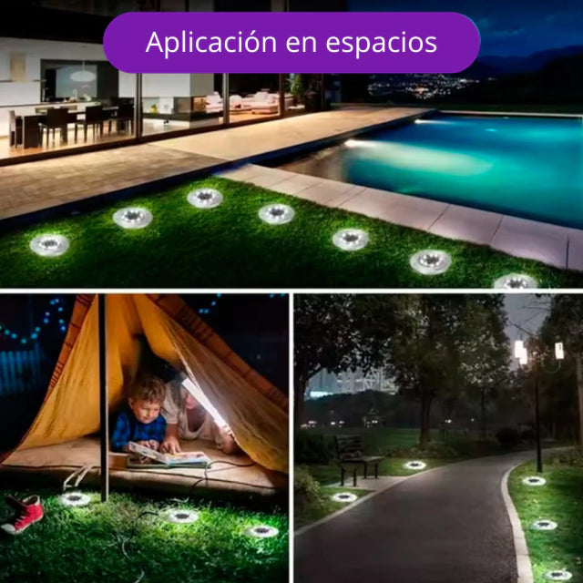 Disco Led Estaca ™Solar Powered x4u.