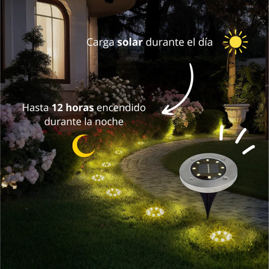 Disco Led Estaca ™Solar Powered x4u.