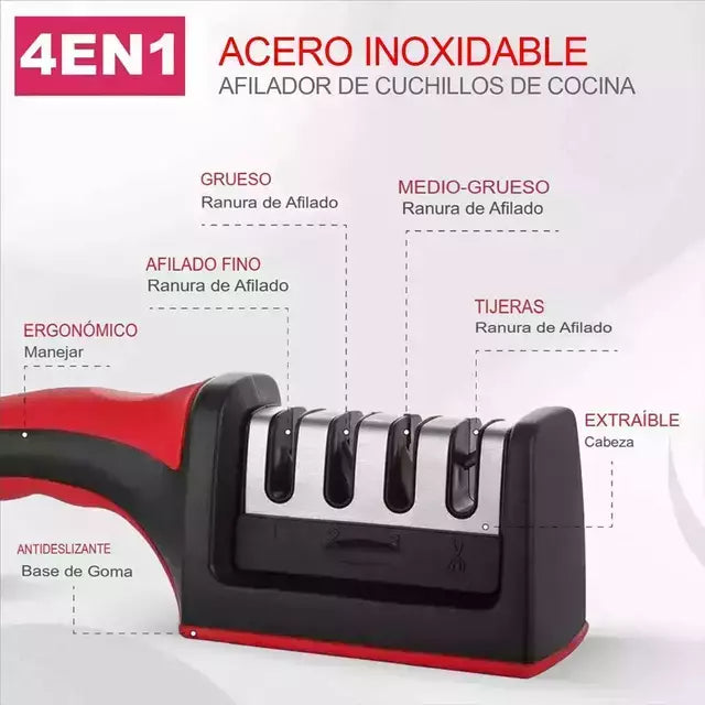 COMBO - Set de utensilios 6 Pzas + Afilador GRATIS