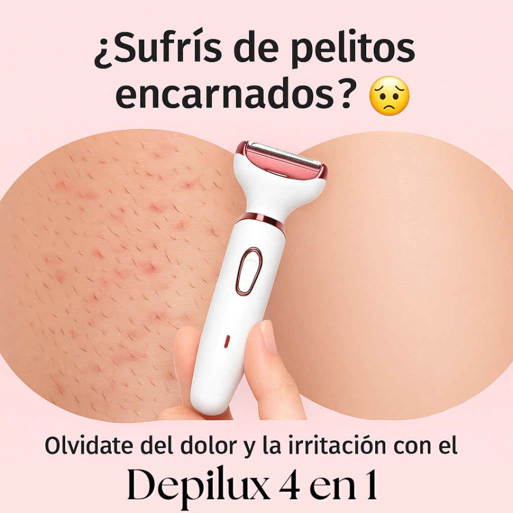 Depilux 4 en 1 - Depilación completa, suavidad absoluta