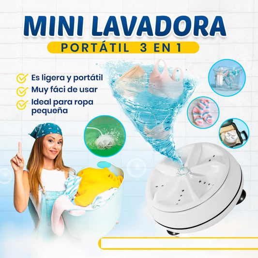 *Mini Turbina Lavadora Portátil*