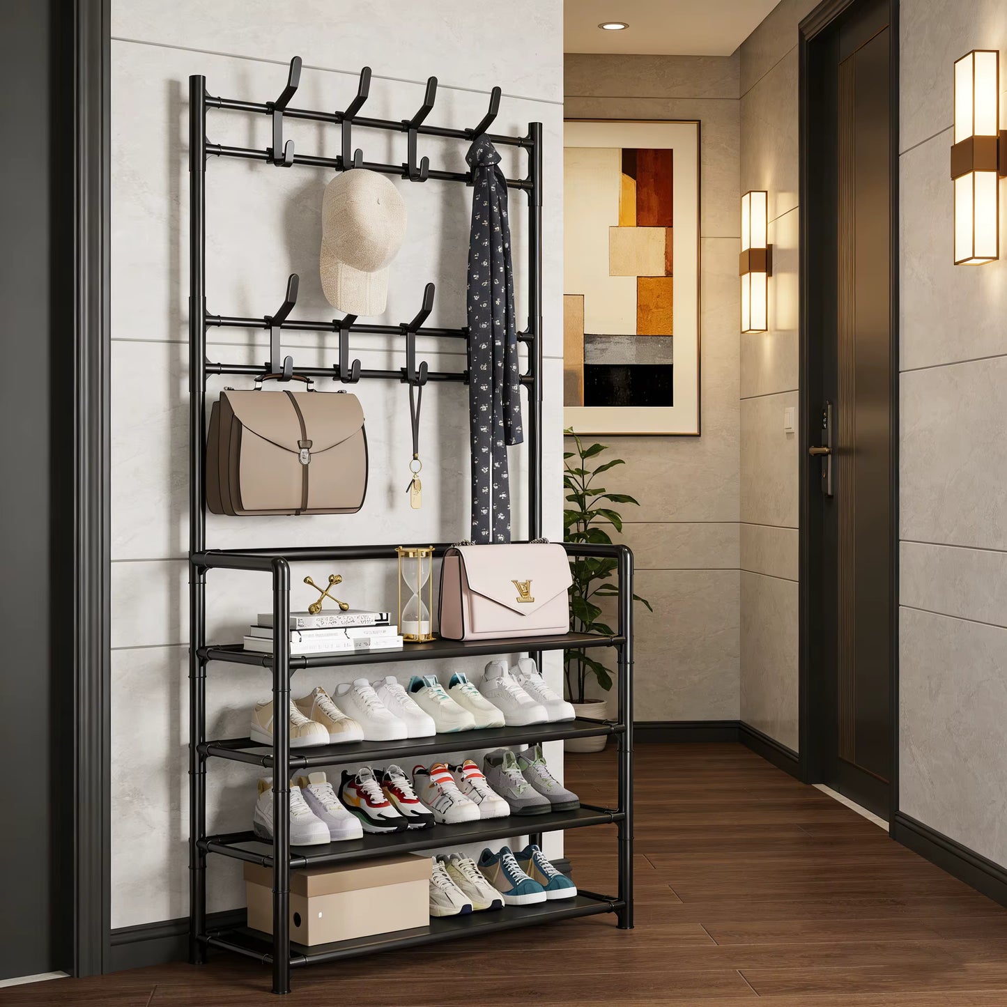 SpaceRack™ Perchero Organizador 3en1