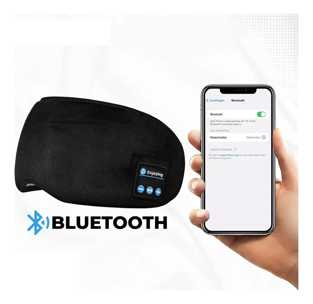 ANTIFAZ INTELIGENTE CON BLUETOOTH Y AURICULARES INTEGRADOS - DORMI MEJOR