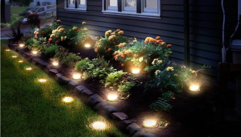 Disco Led Estaca ™Solar Powered x4u.