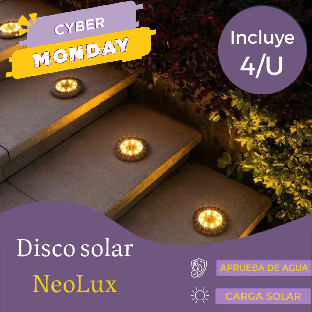 Disco Led Estaca ™Solar Powered x4u.
