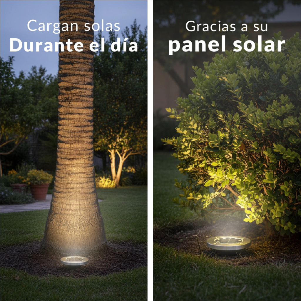 Disco Led Estaca ™Solar Powered x4u.