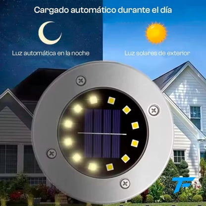 Disco Led Estaca ™Solar Powered x4u.
